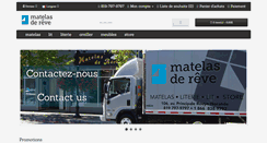 Desktop Screenshot of matelasdereve.com