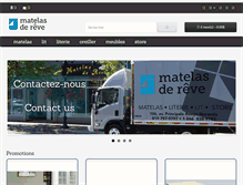 Tablet Screenshot of matelasdereve.com